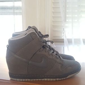 Gray Nike Sneaker Wedge